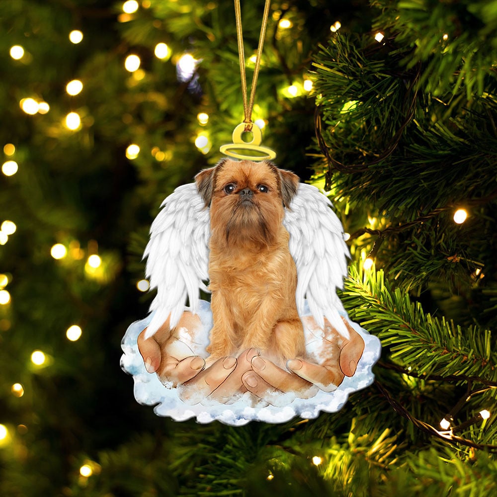 Griffon Brussels-In The Hands Of God Xmas-Two Sided Ornament