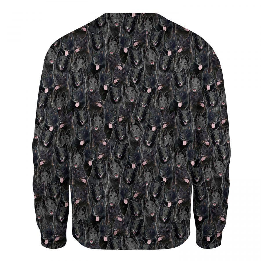 Groenendael Dog - Full Face - Premium Sweatshirt