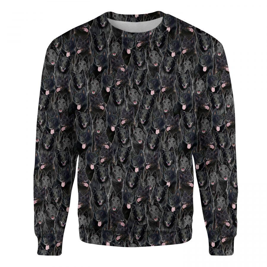 Groenendael Dog - Full Face - Premium Sweatshirt