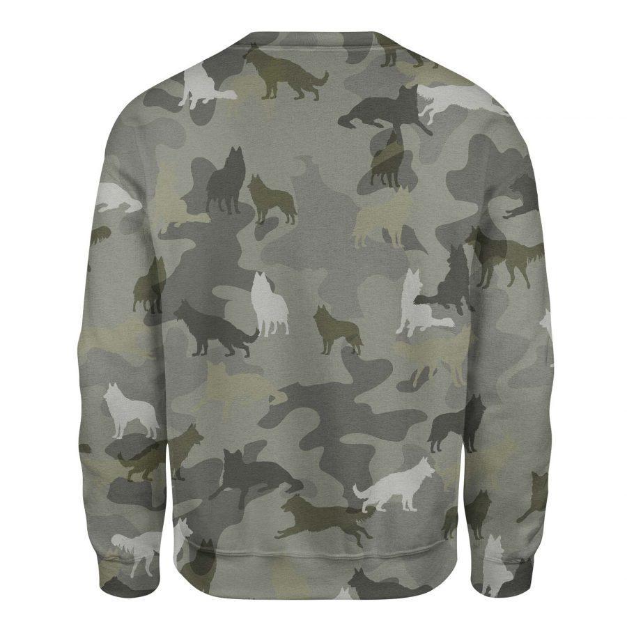 Groenendael Dog - Camo - Premium Sweatshirt