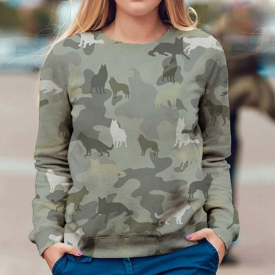 Groenendael Dog - Camo - Premium Sweatshirt