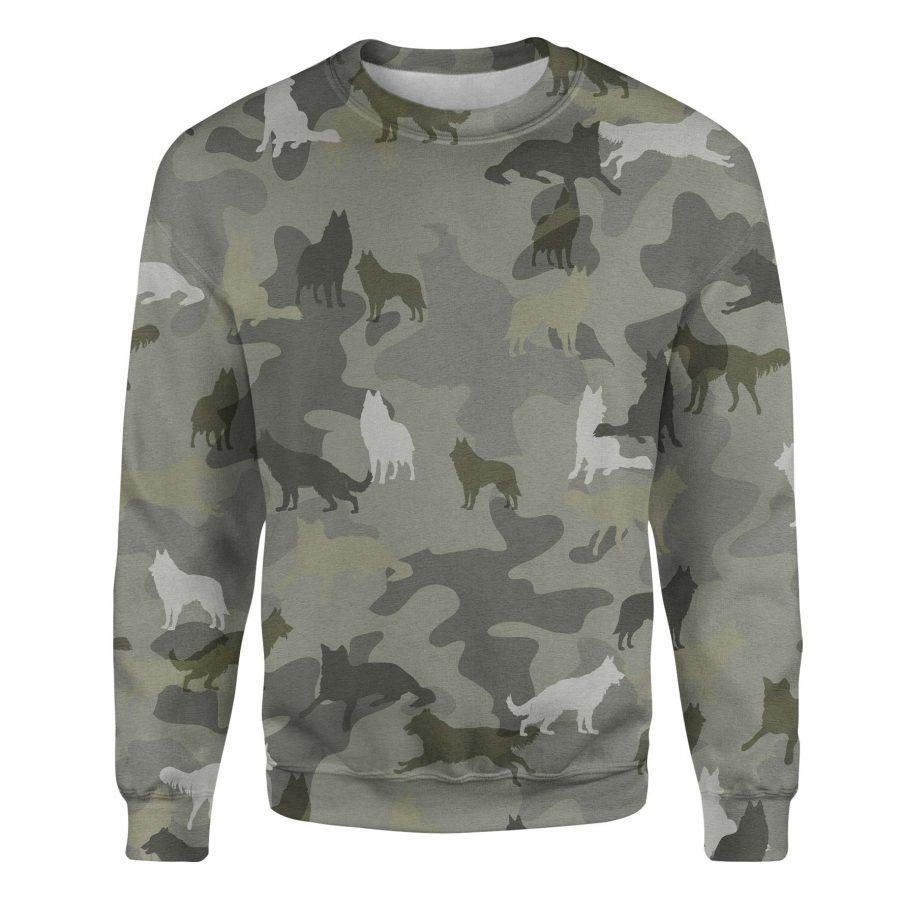 Groenendael Dog - Camo - Premium Sweatshirt