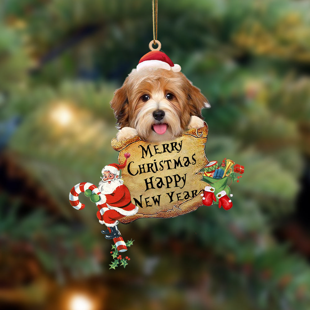 Havanese-Christams &amp; New Year Two Sided Ornament