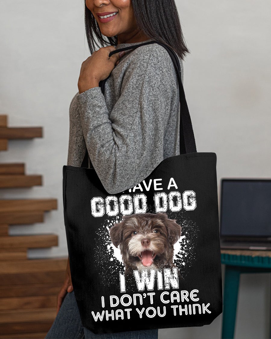 Havanese-I Win Cloth Tote Bag