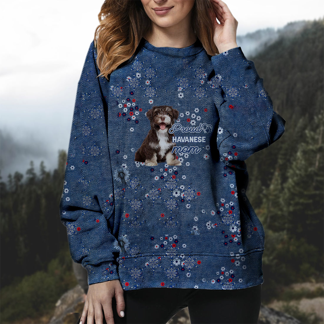 Havanese-Pround Mom-Premium Sweatshirt