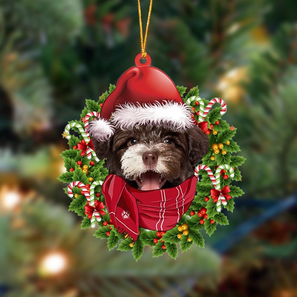 Havanese 2-Xmas Bandana Hanging Ornament