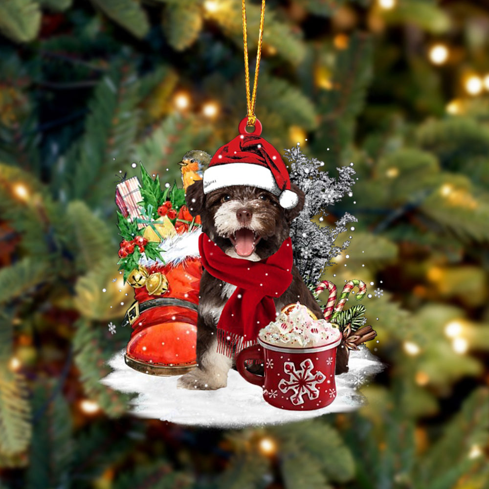 Havanese 2-Winter Cup-Two Sided Ornament