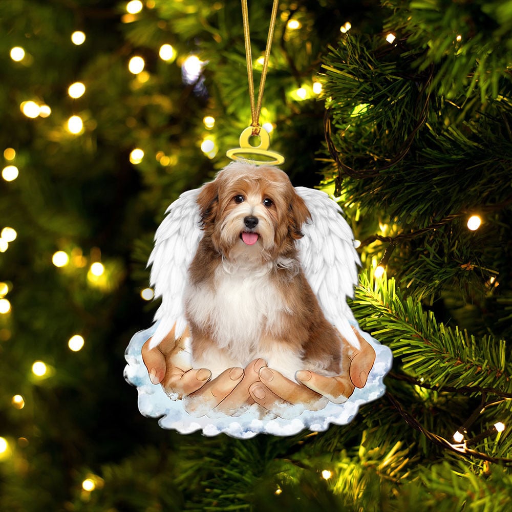 Havanese-In The Hands Of God Xmas-Two Sided Ornament