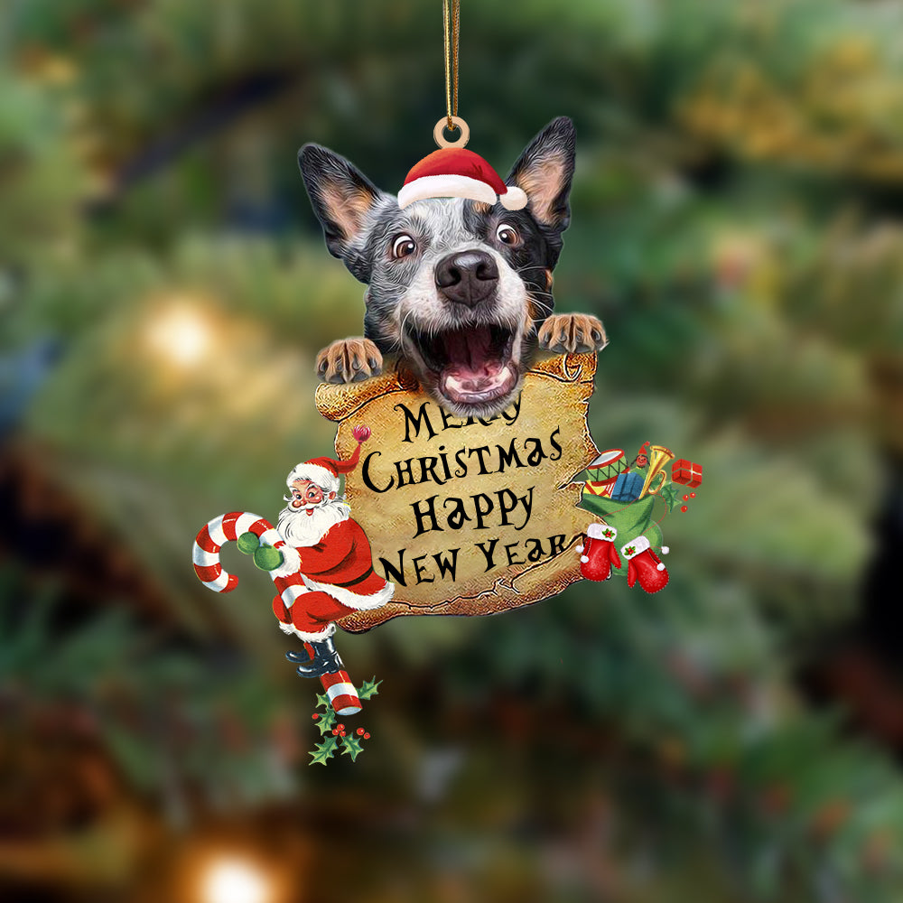 Heeler-Christams &amp; New Year Two Sided Ornament