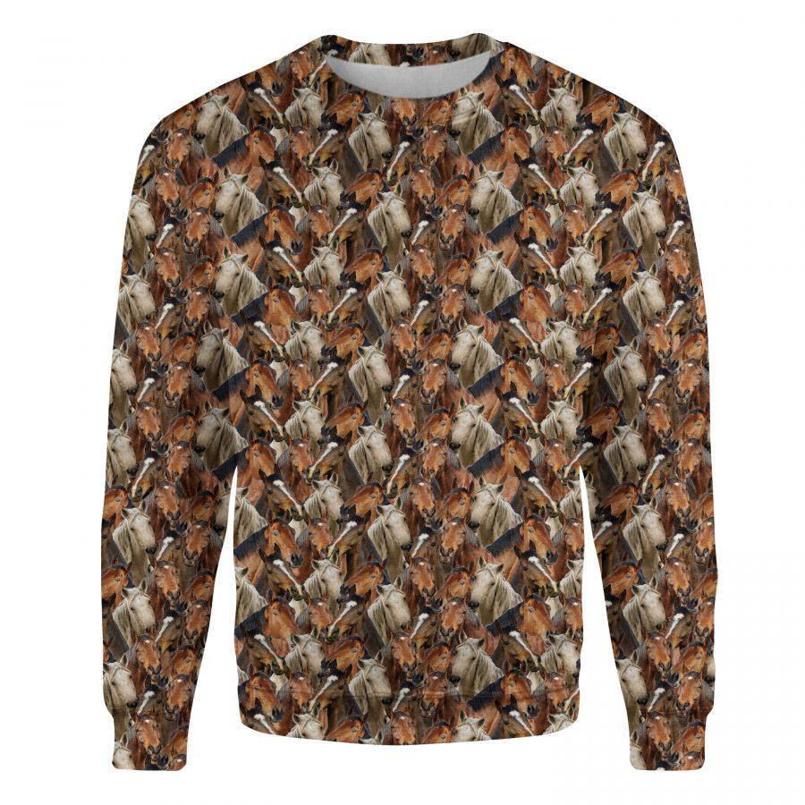 Horse - Full Face - Premium Sweatshirt