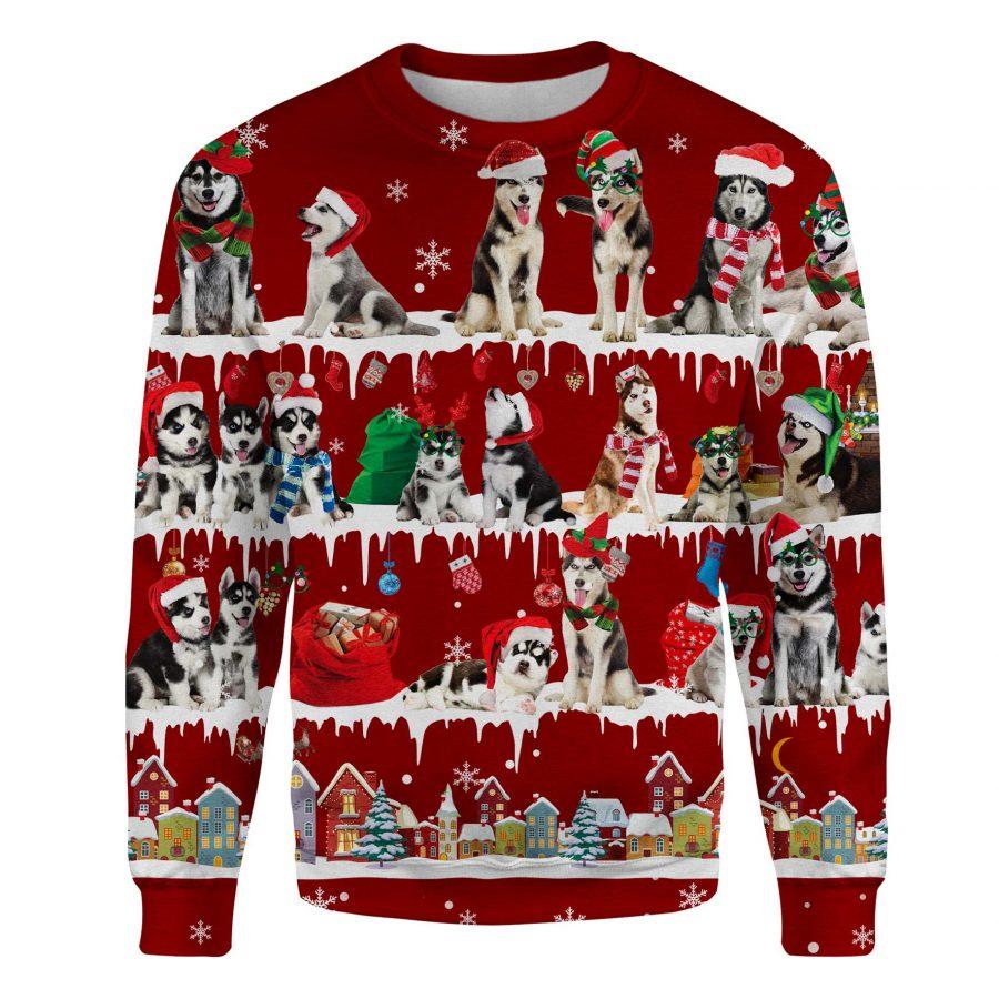 Husky - Snow Christmas - Premium Sweatshirt