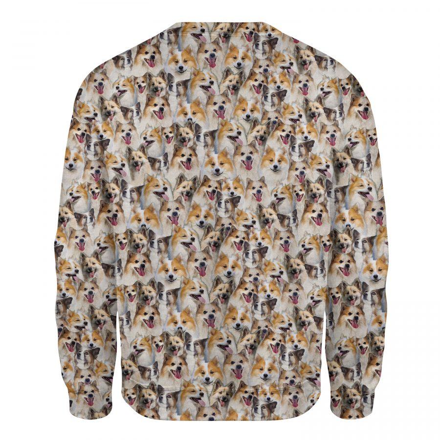 Icelandic Sheepdog - Full Face - Premium Sweatshirt