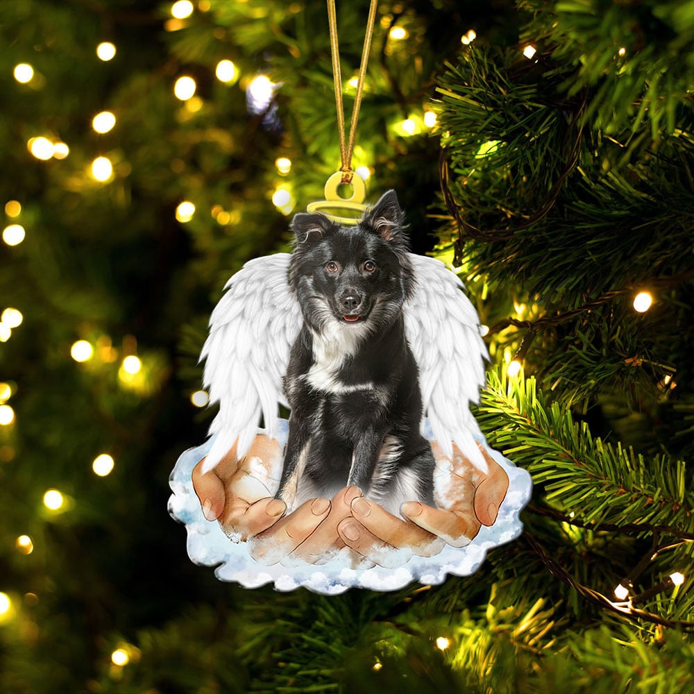 Icelandic Sheepdog-In The Hands Of God Xmas-Two Sided Ornament