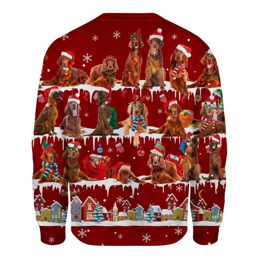 Irish Setter - Snow Christmas - Premium Sweatshirt