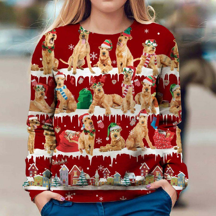 Irish Terrier - Snow Christmas - Premium Sweatshirt