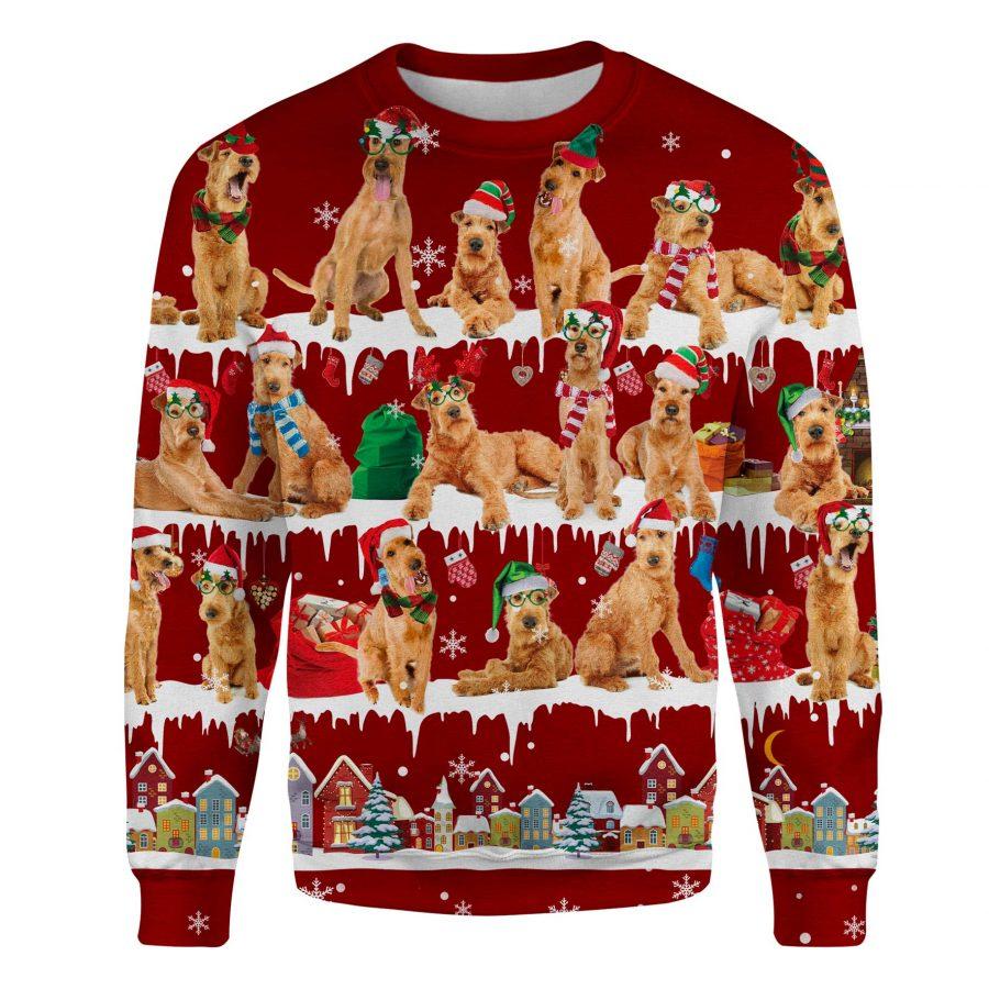 Irish Terrier - Snow Christmas - Premium Sweatshirt