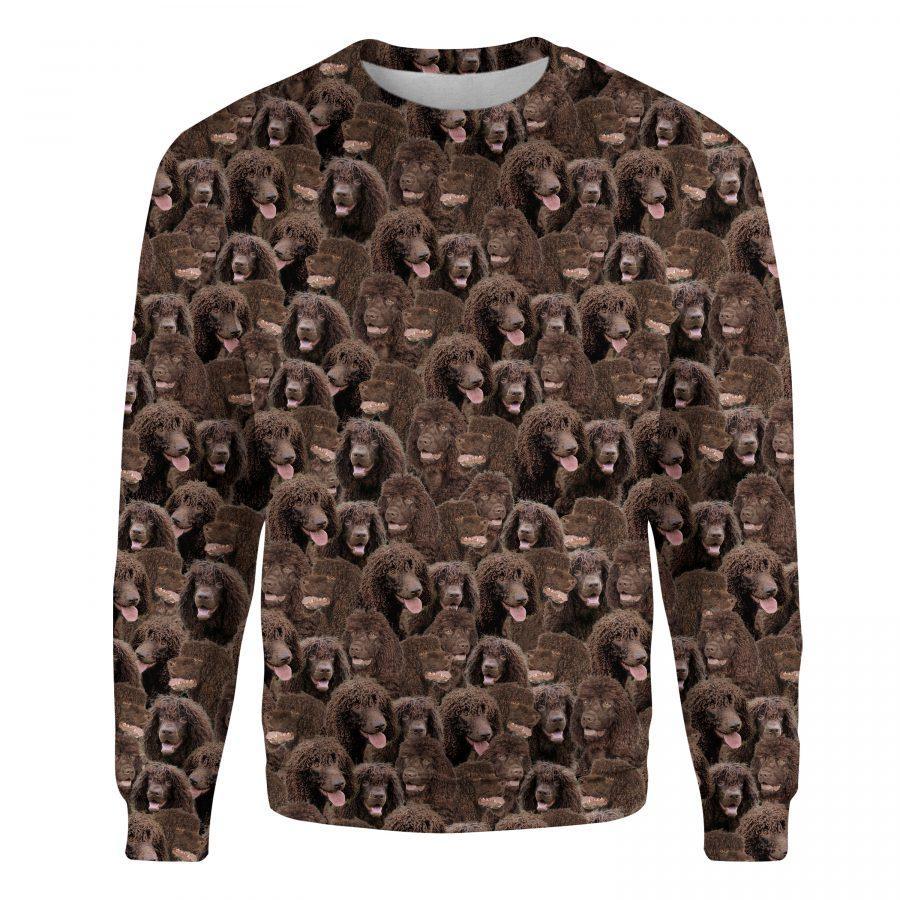Irish Water Spaniel - Full Face - Premium Sweatshirt