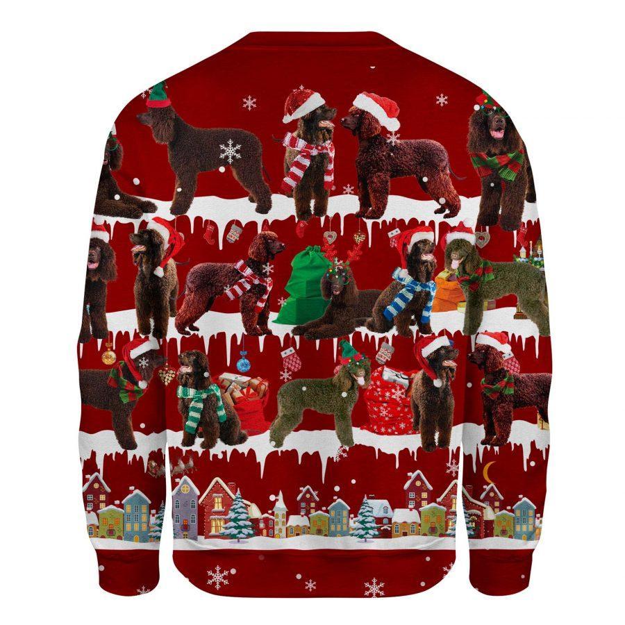 Irish Water Spaniel - Snow Christmas - Premium Sweatshirt