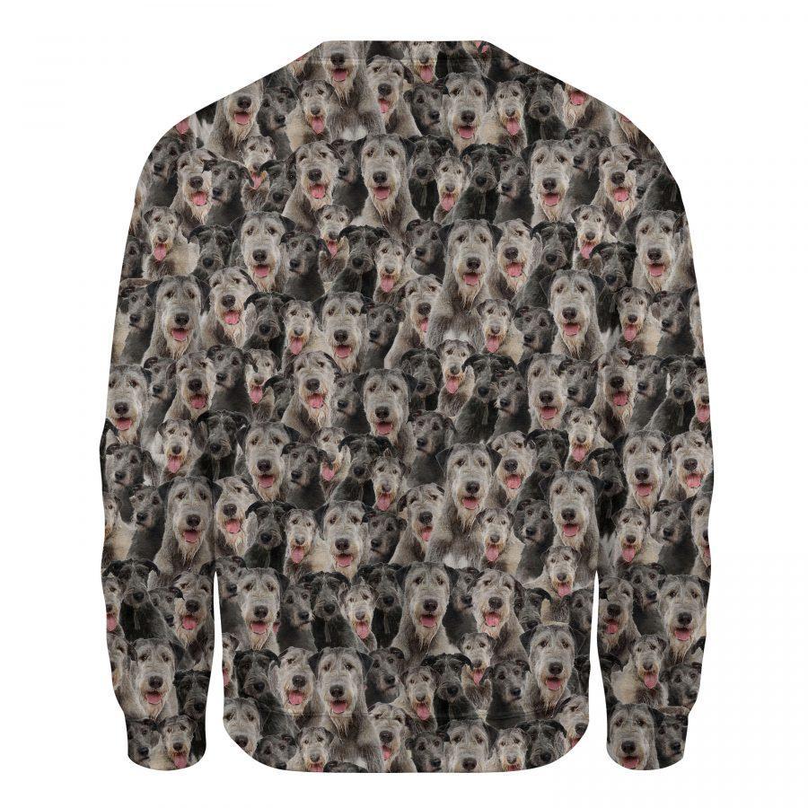 Irish Wolfhound - Full Face - Premium Sweatshirt