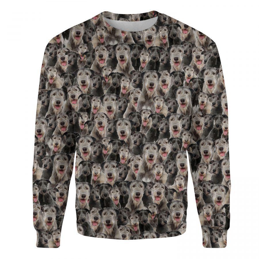 Irish Wolfhound - Full Face - Premium Sweatshirt