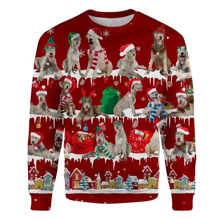 Irish Wolfhound - Snow Christmas - Premium Sweatshirt