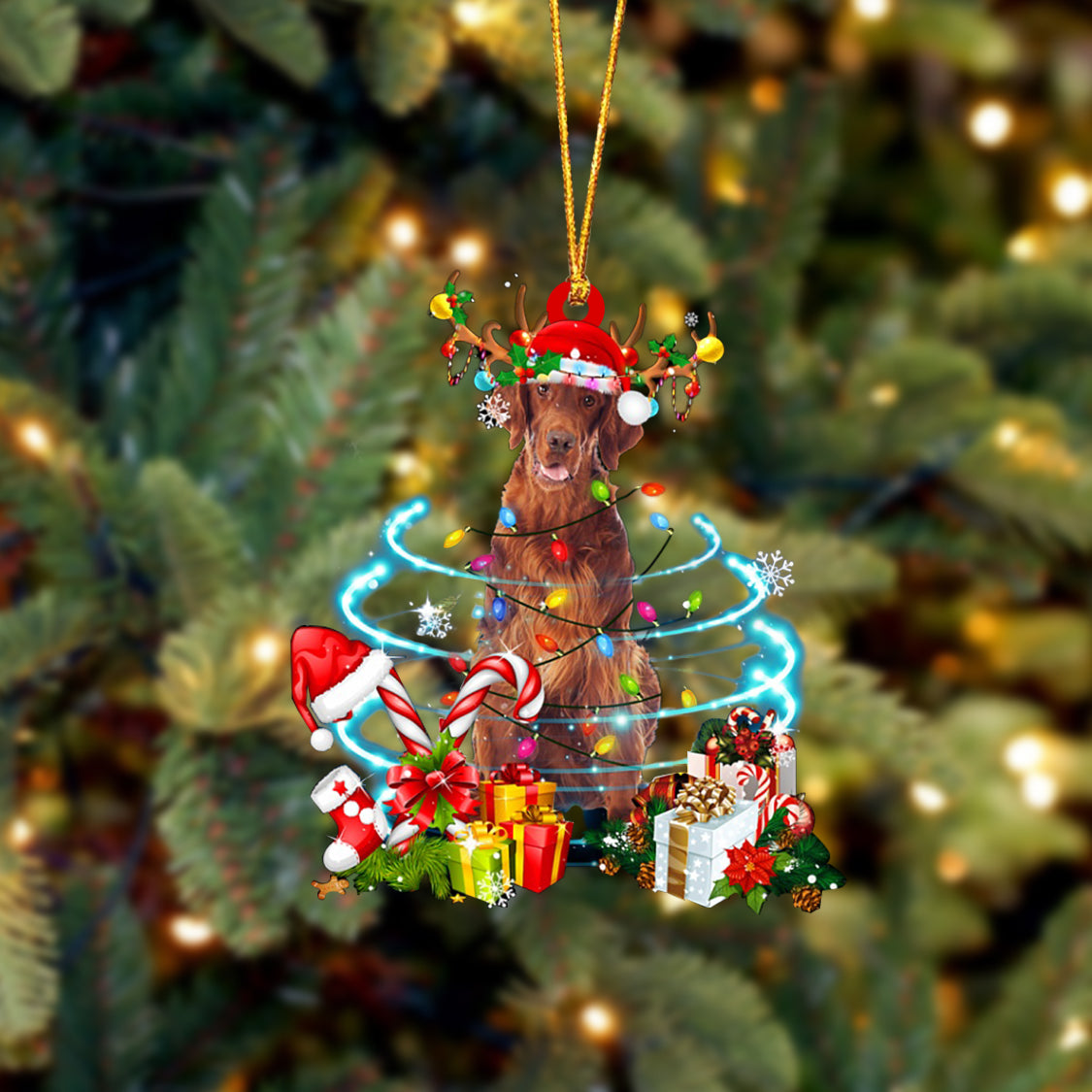Irish Setter-Christmas Candy&amp;Gift-Two Sided Ornament