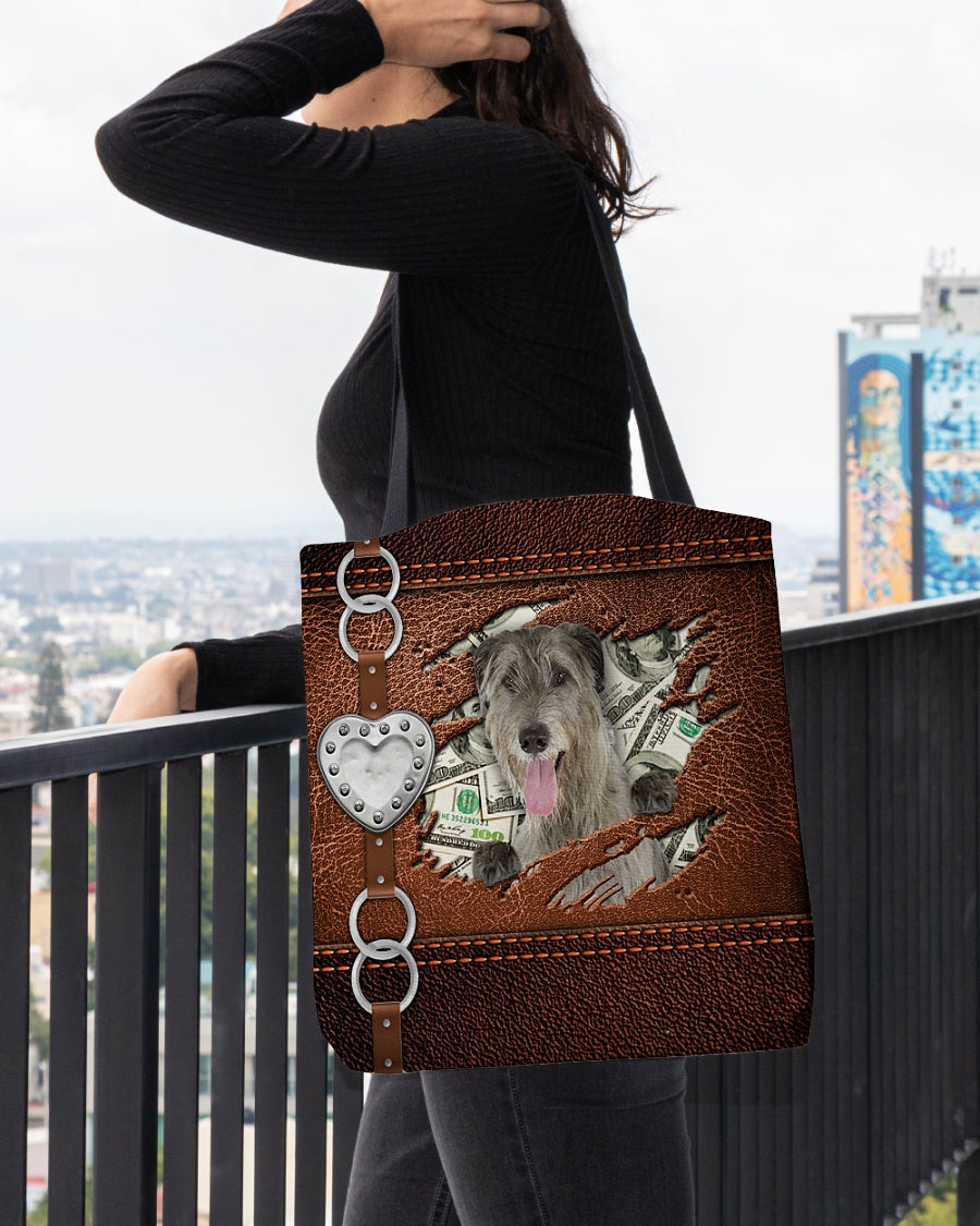 Irish Wolfhound-Let Me Go Out -Cloth Tote Bag