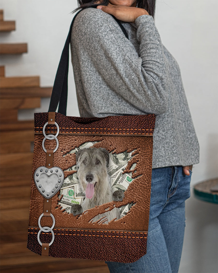 Irish Wolfhound-Let Me Go Out -Cloth Tote Bag