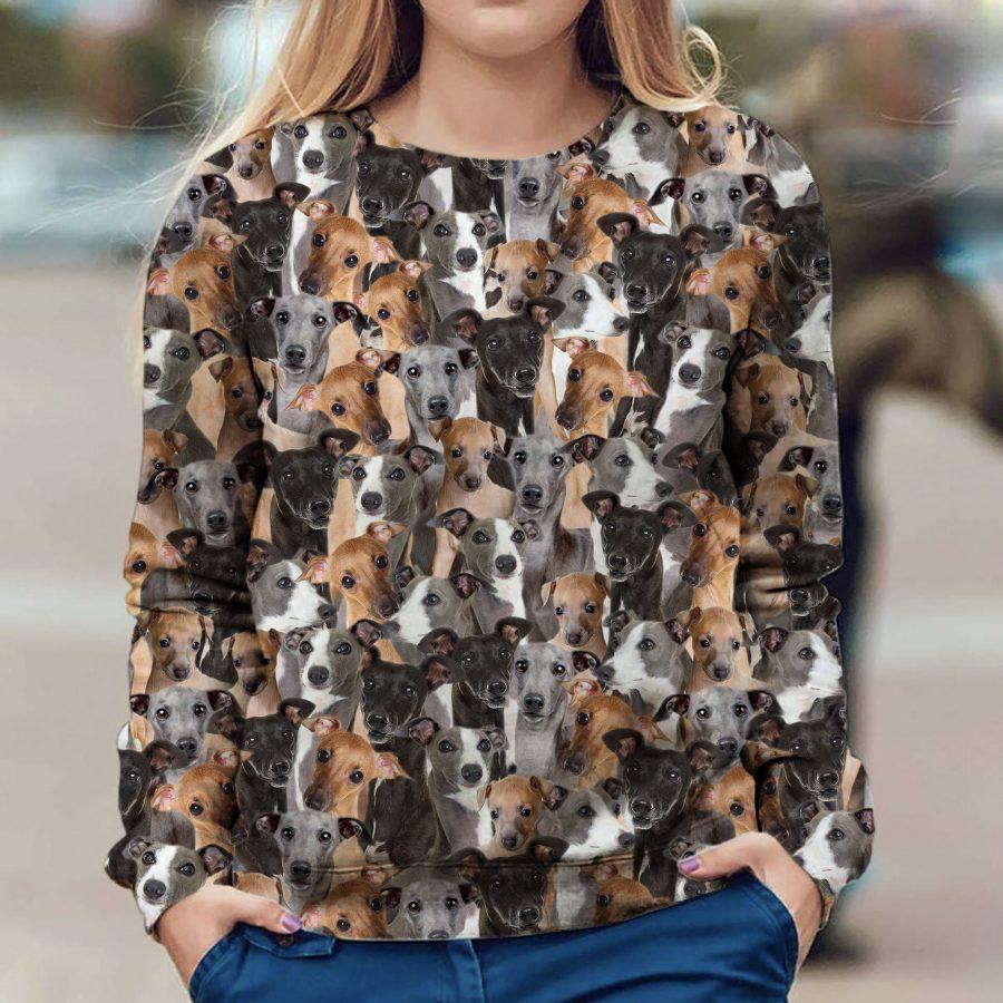 Italian Greyhound - Full Face - Premium Sweatshirt