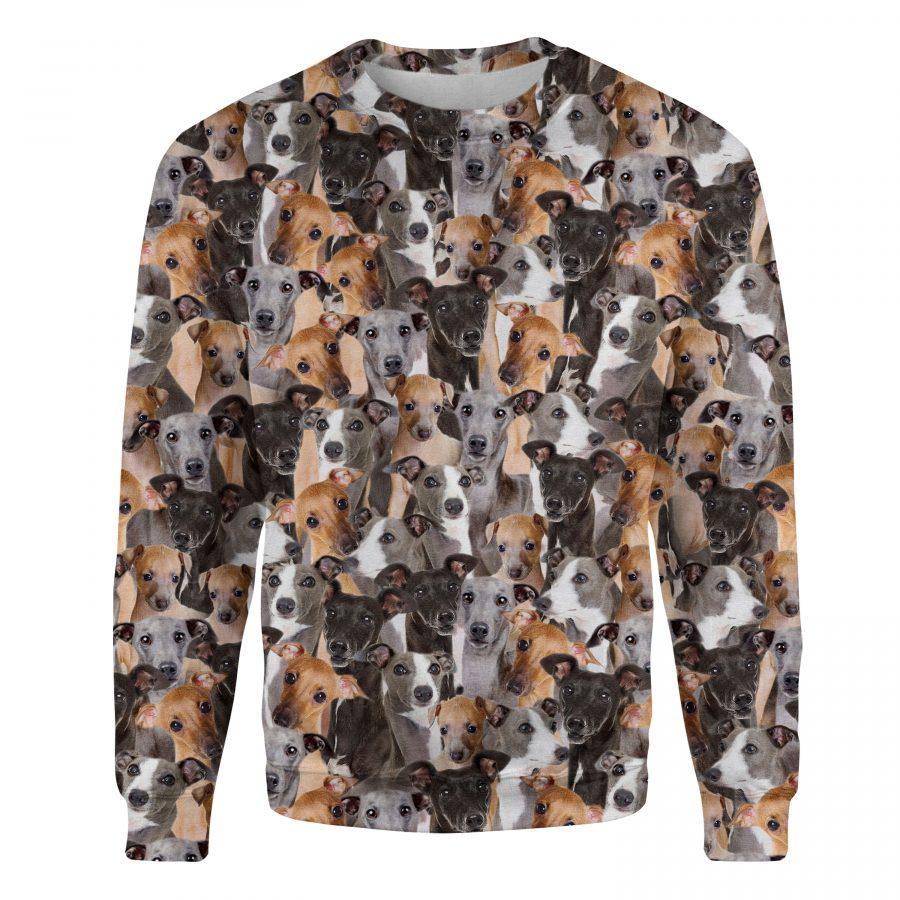 Italian Greyhound - Full Face - Premium Sweatshirt
