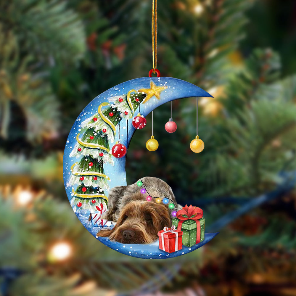 Italian Spinone-Sleep On The Moon Christmas Two Sided Ornament