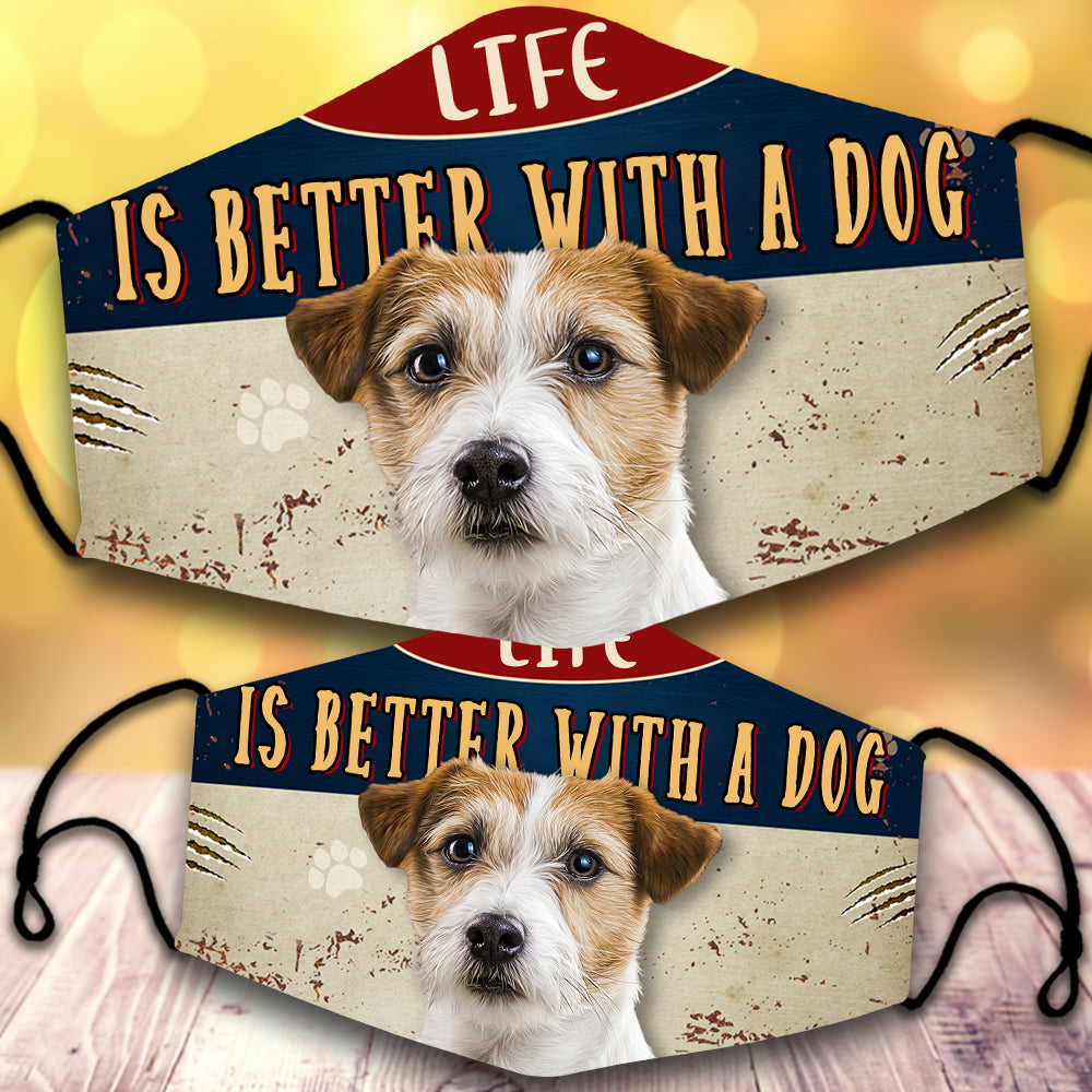 Jack Russel Terrier-Life Is Better With A Dog-Veil