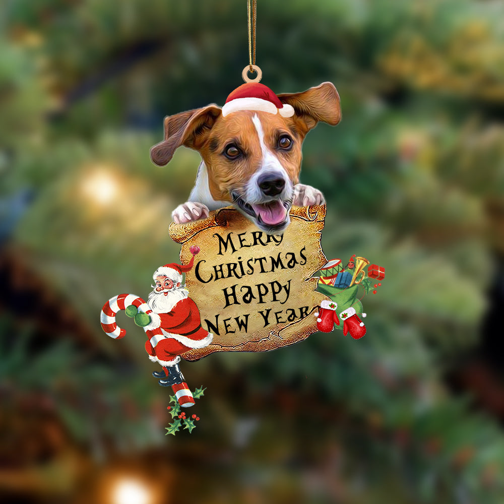 Jack Russell Terrier-Christams & New Year Two Sided Ornament