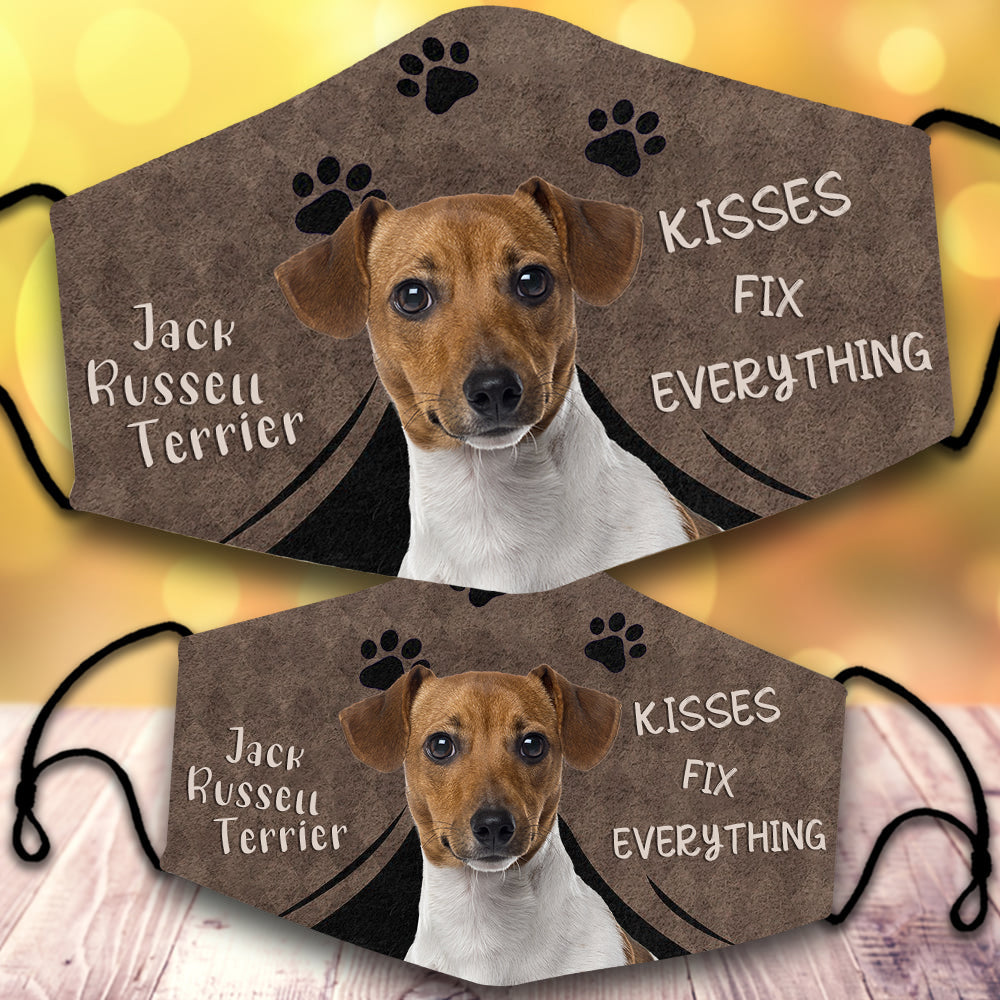 Jack Russell Terrier 1-Kisses Fix Everything-Veil