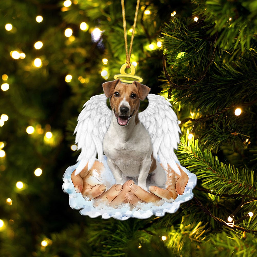 Jack Russell Terrier-In The Hands Of God Xmas-Two Sided Ornament