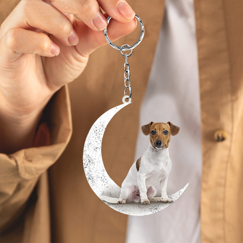 Jack Russell Terrier (8)-Sit On The Moon Keychain