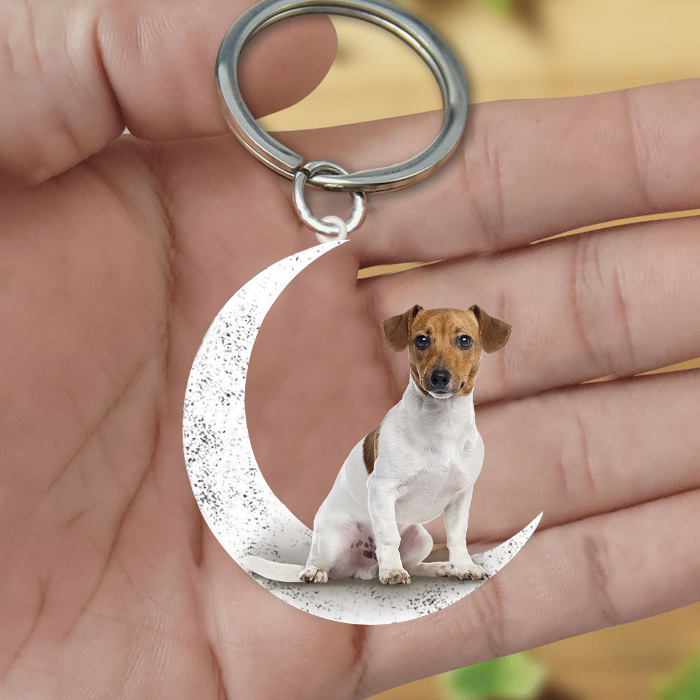 Jack Russell Terrier (8)-Sit On The Moon Keychain