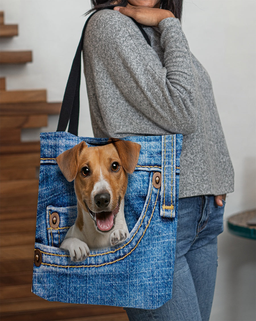 Jack russell terrier-in pocket-Cloth Tote Bag