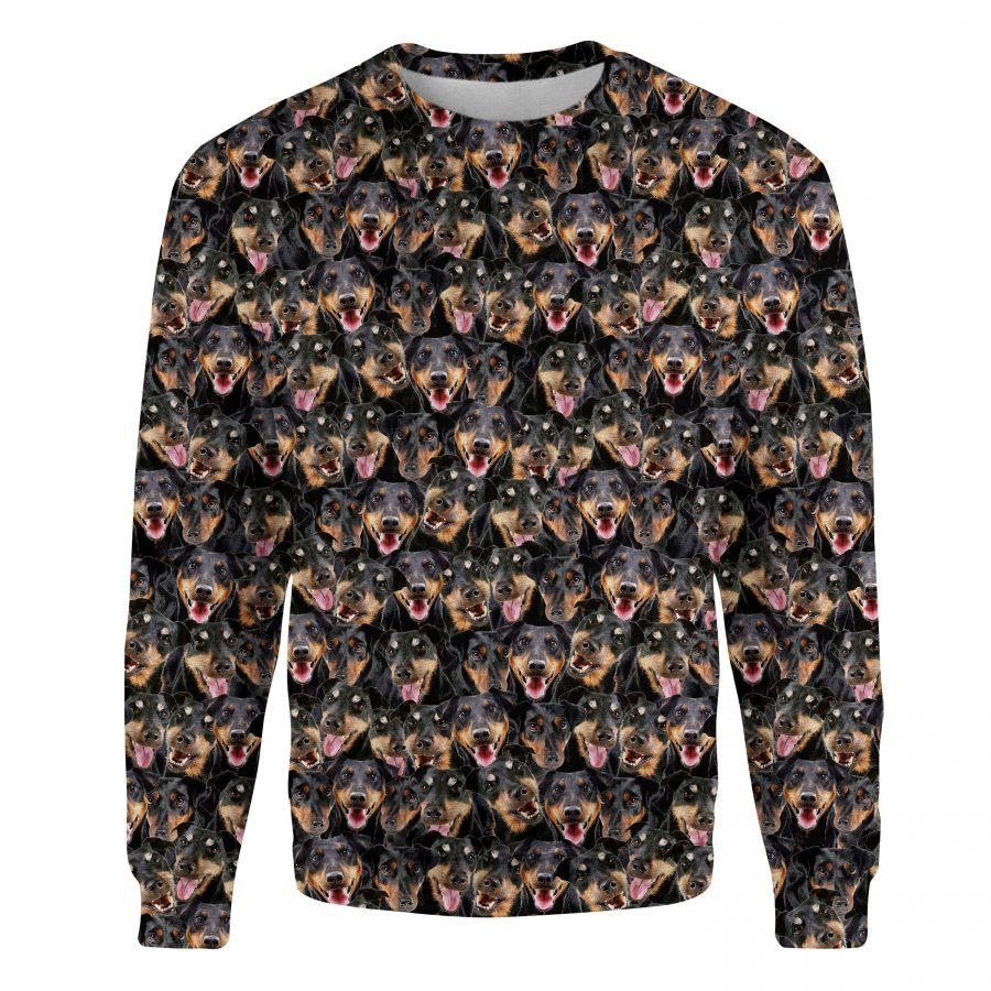 Jagdterrier - Full Face - Premium Sweatshirt