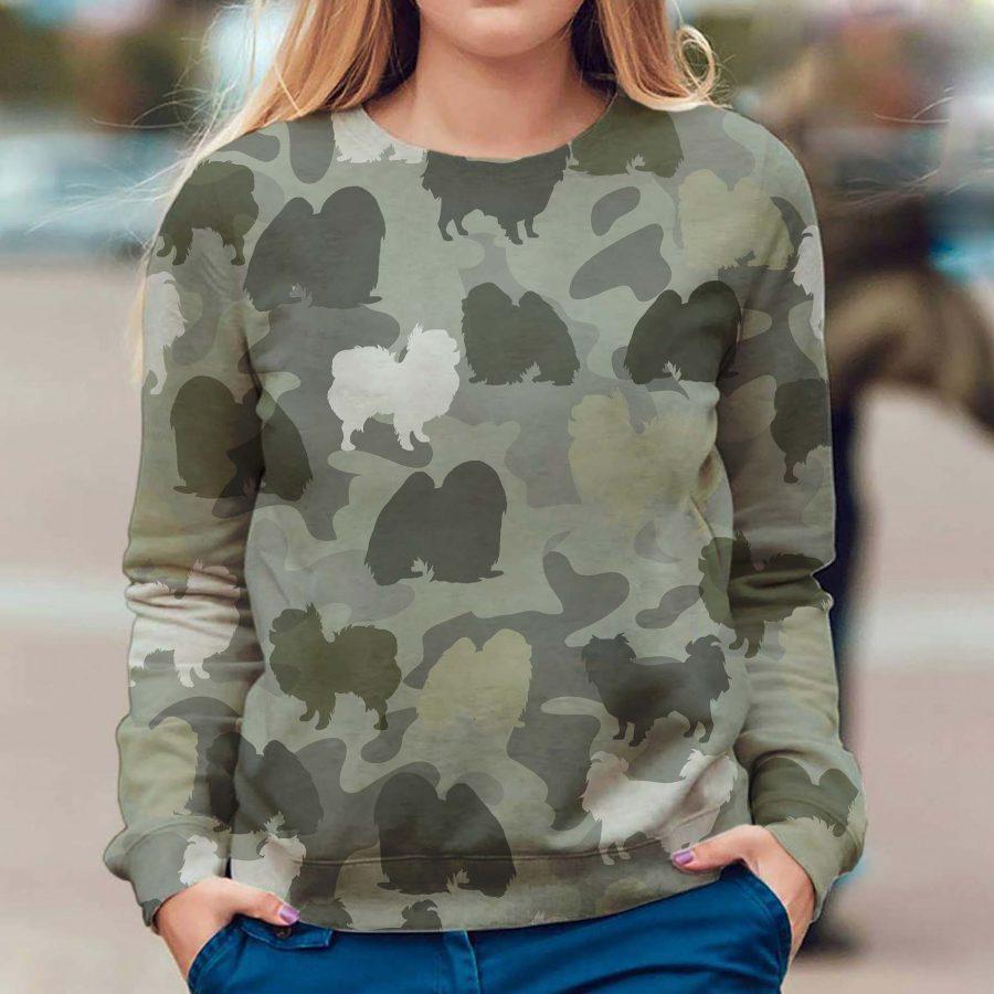 Japanese Chin - Camo - Premium Sweatshirt