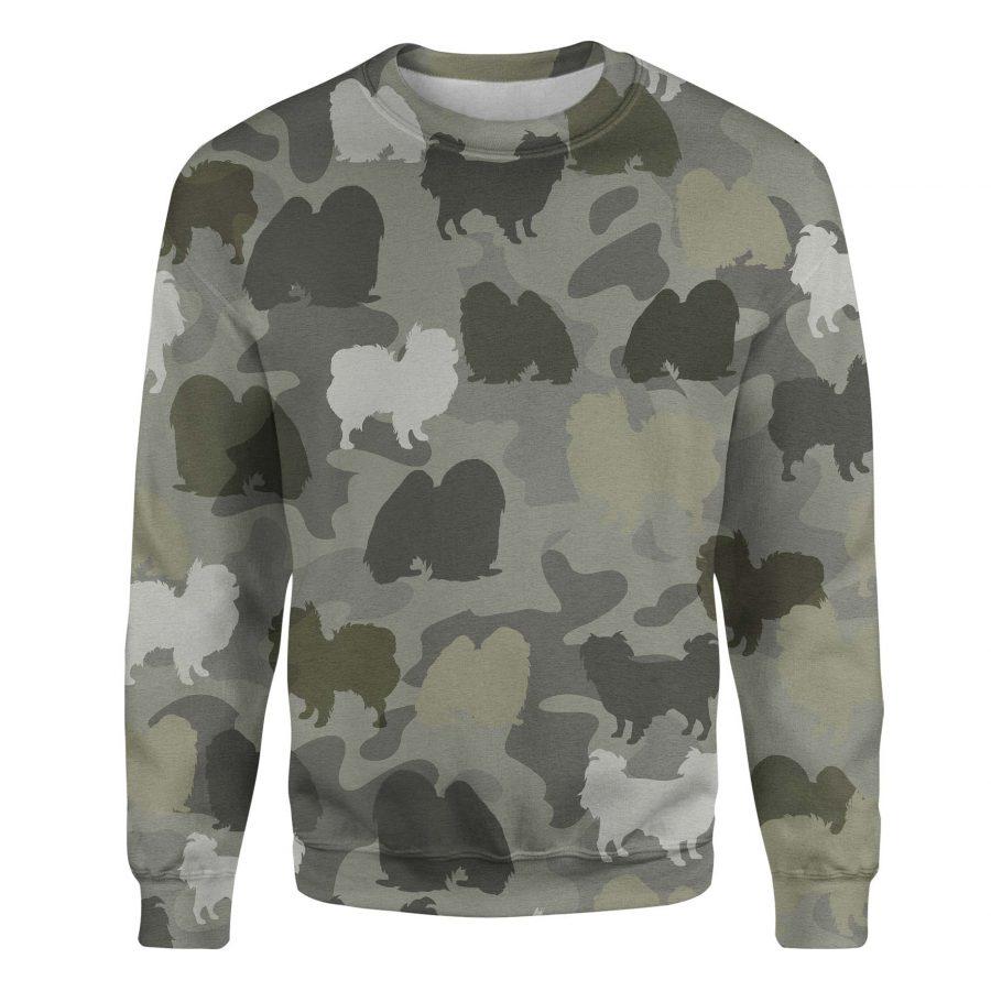 Japanese Chin - Camo - Premium Sweatshirt