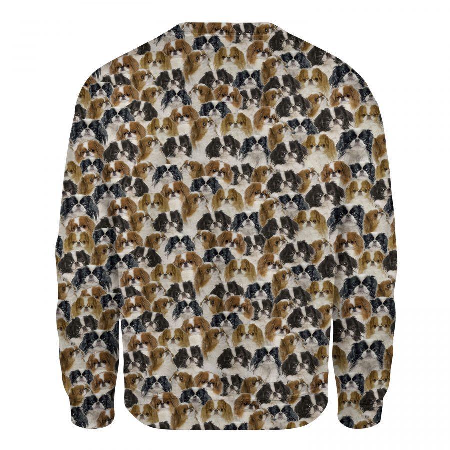 Japanese Chin - Full Face - Premium Sweatshirt