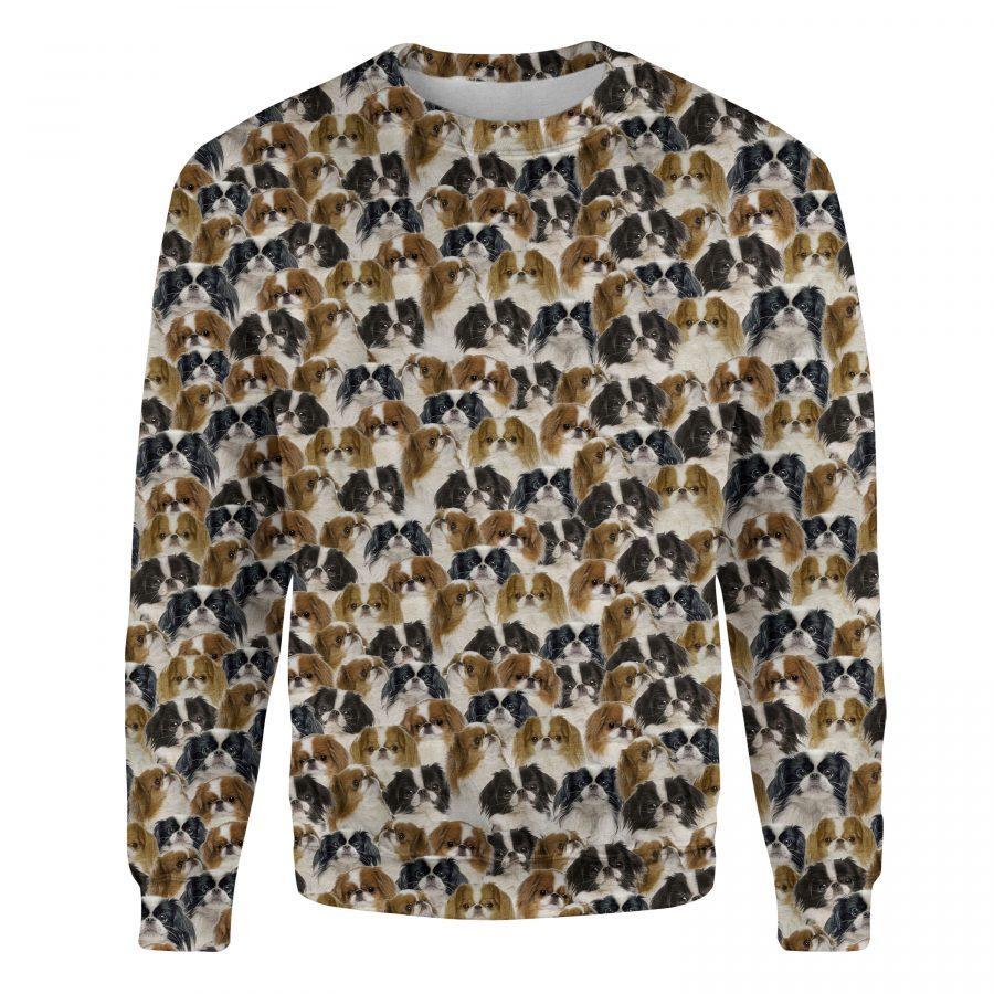 Japanese Chin - Full Face - Premium Sweatshirt