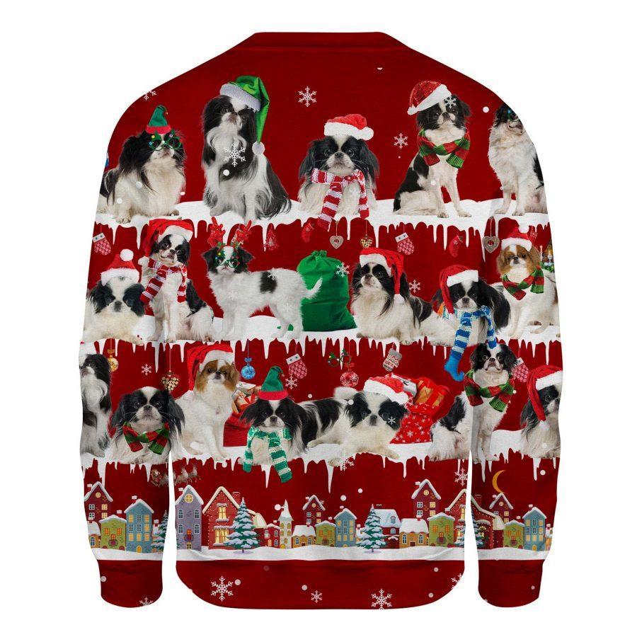 Japanese Chin - Snow Christmas - Premium Sweatshirt