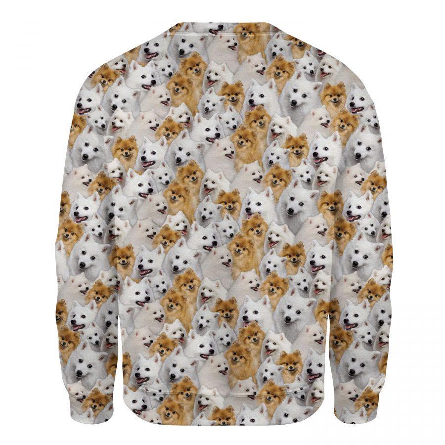 Japanese Spitz - Full Face - Premium Sweatshirt