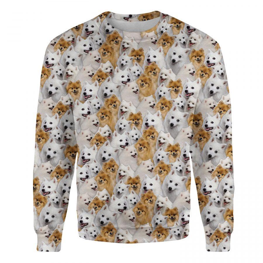 Japanese Spitz - Full Face - Premium Sweatshirt