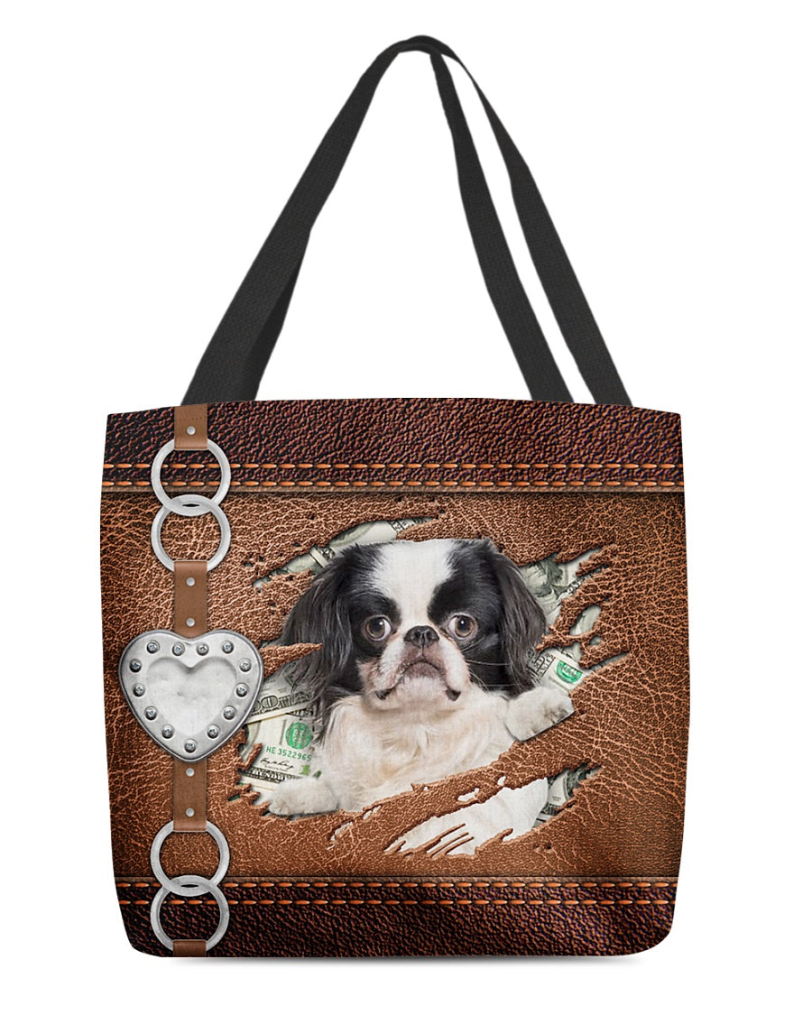 Japanese Chin-Let Me Go Out -Cloth Tote Bag