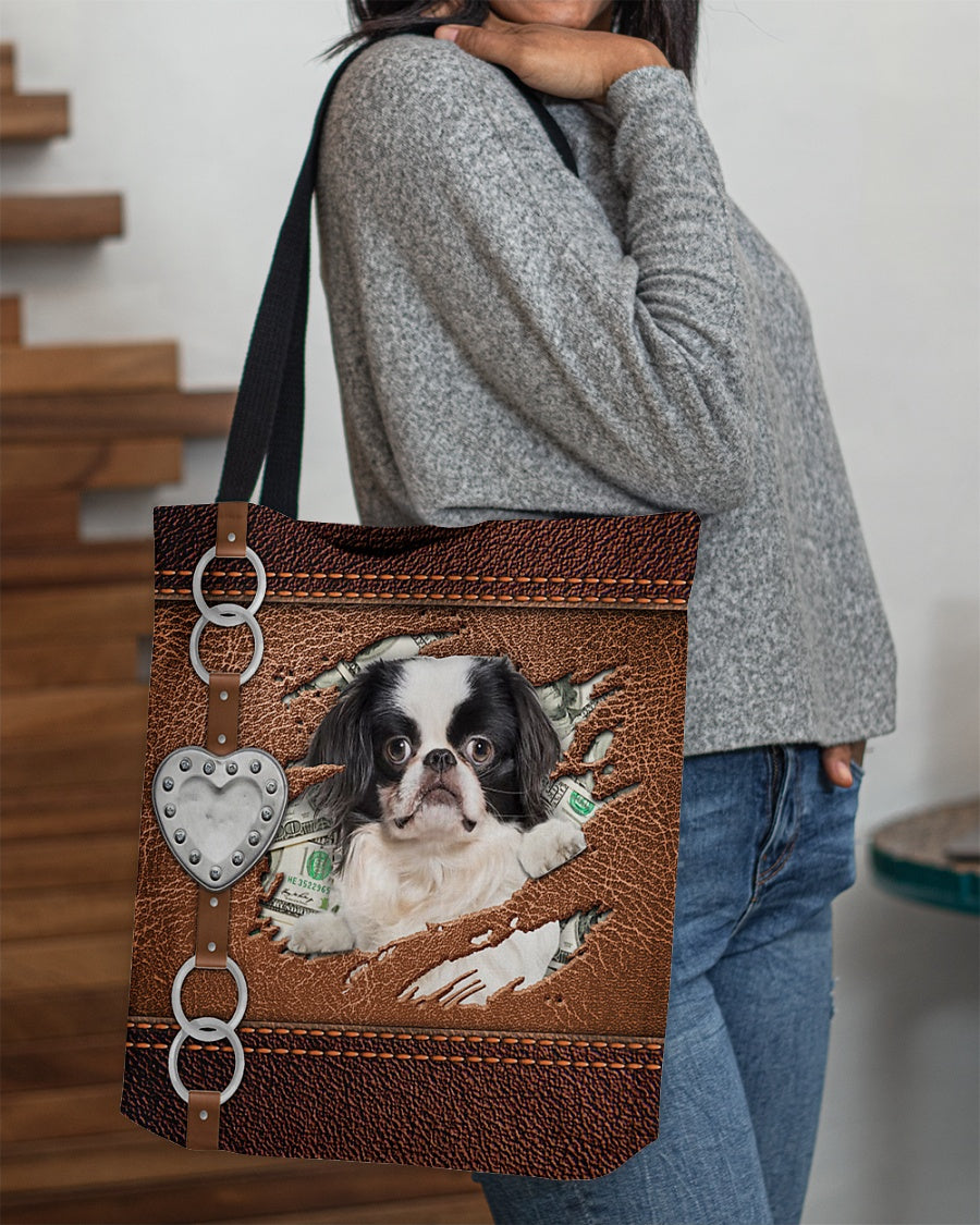 Japanese Chin-Let Me Go Out -Cloth Tote Bag