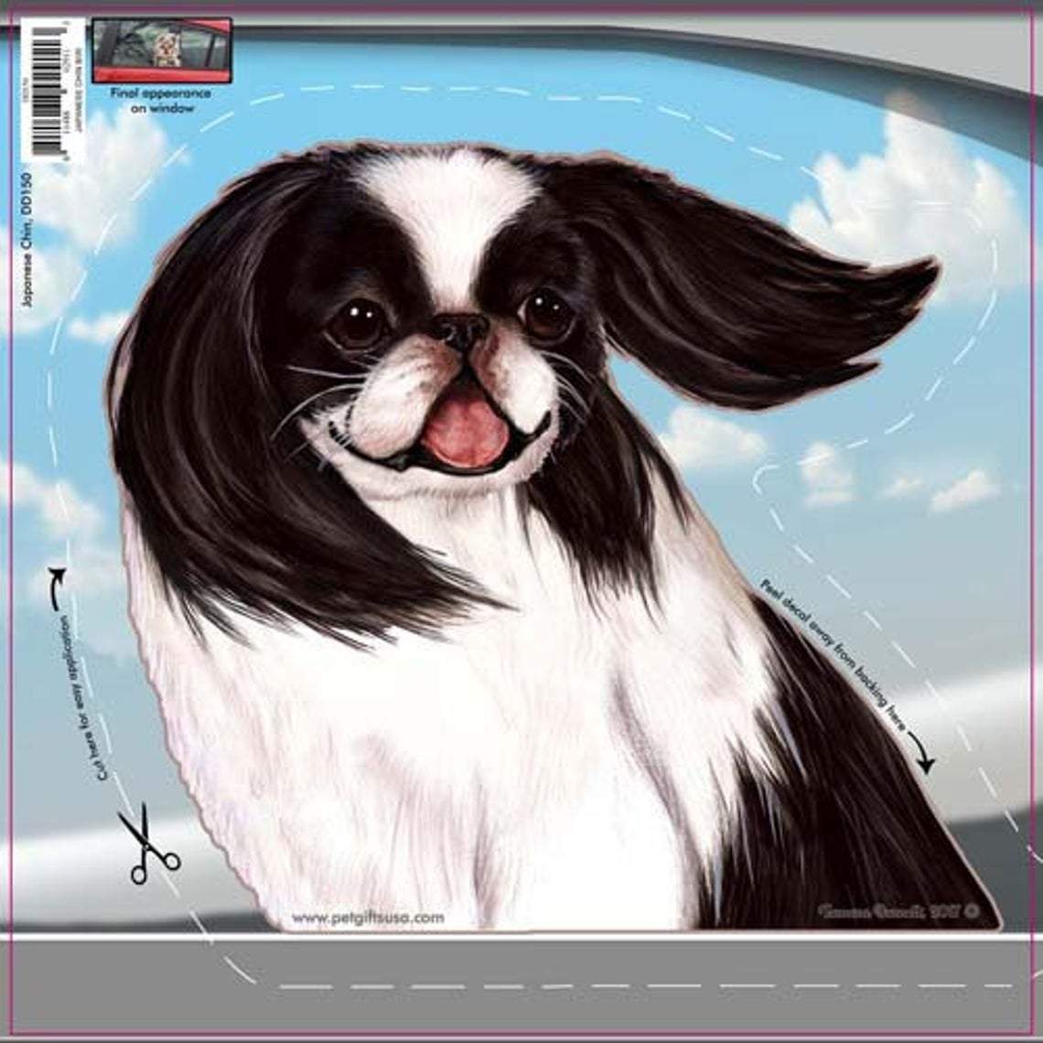 Japanese Chin-On The Move Window Car Sticker