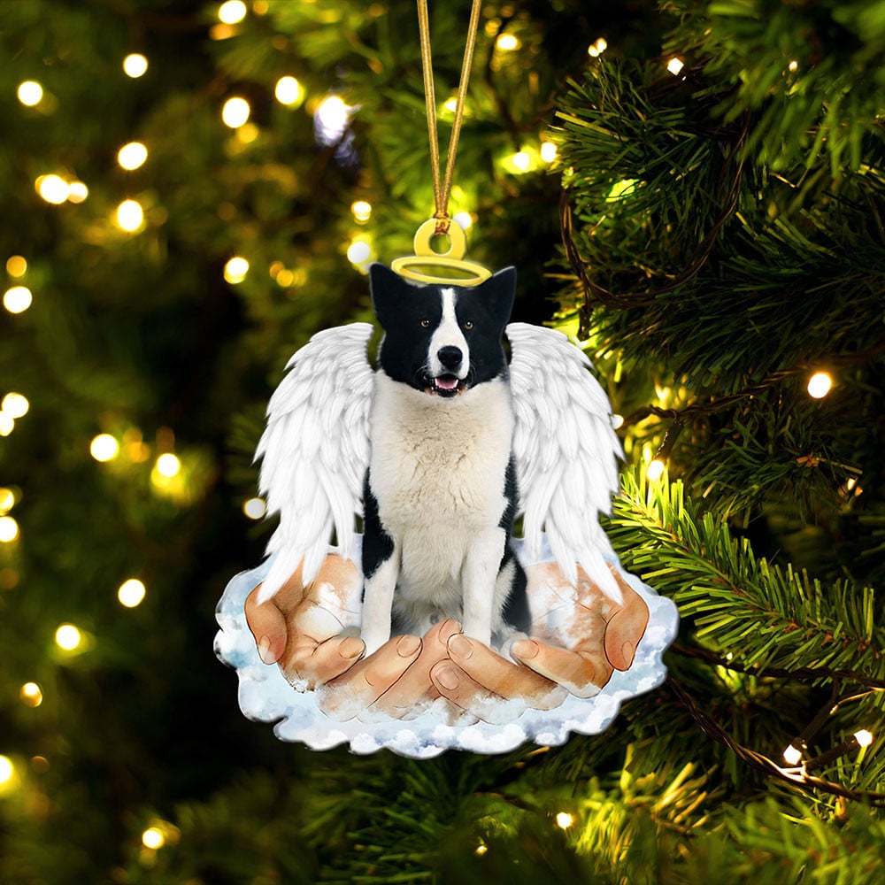 Karelian Bear Dog-In The Hands Of God Xmas-Two Sided Ornament